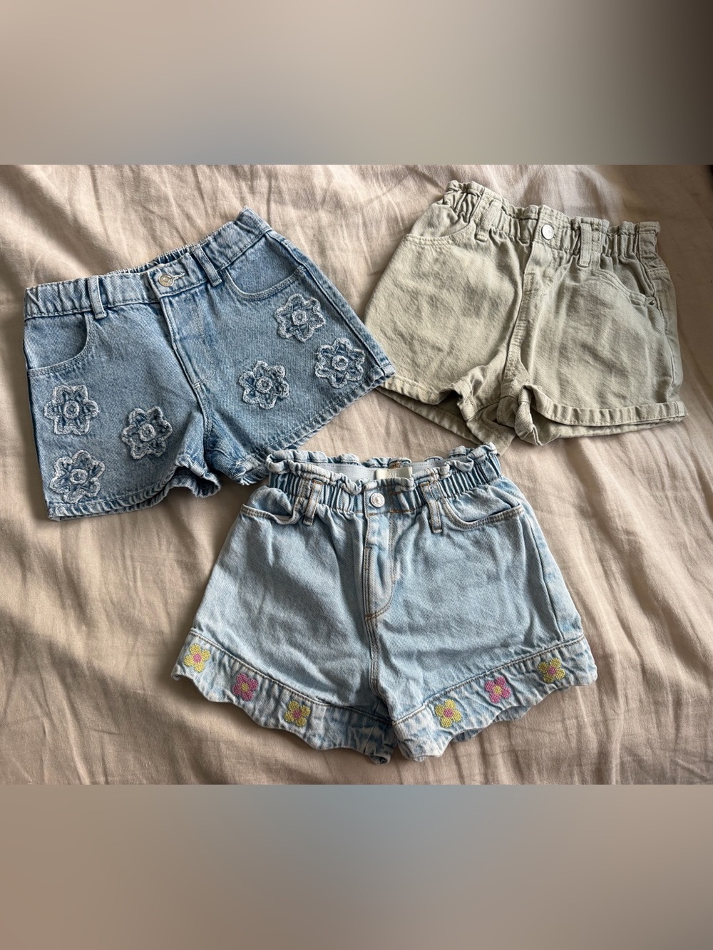 Zara Girl Denim Shorts Bundle. Size 4/5 & 5.